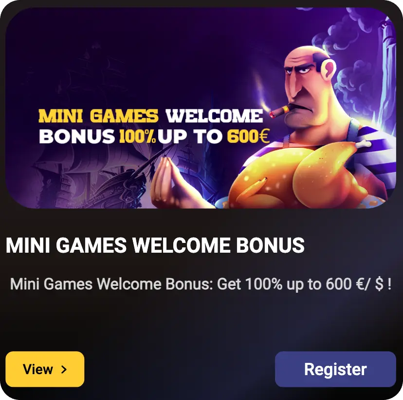 Mini game welcome bonus