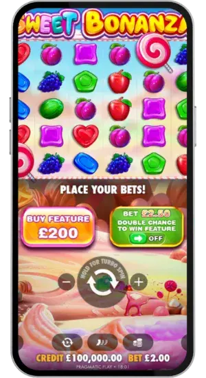 Base Game Interface with Bet Options
