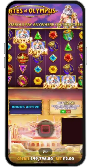 Free Spins Activation Screen