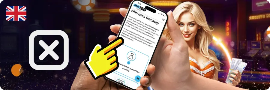 GamStop registration page blocking UK casino access